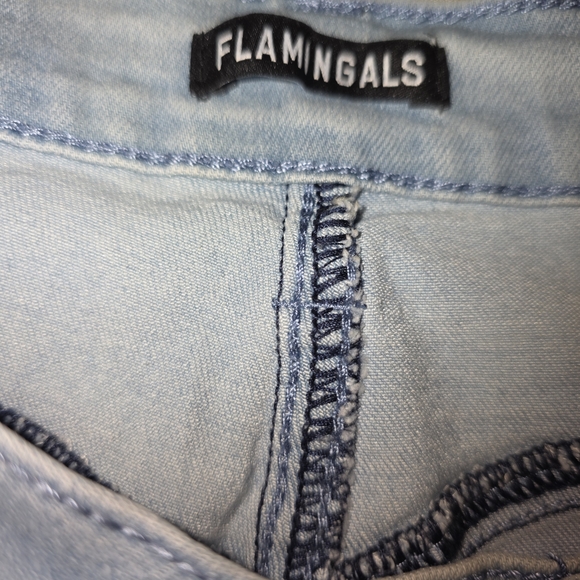 Light Blue Women's Cargo Jeans Nwot Plus - Picture 5 of 8